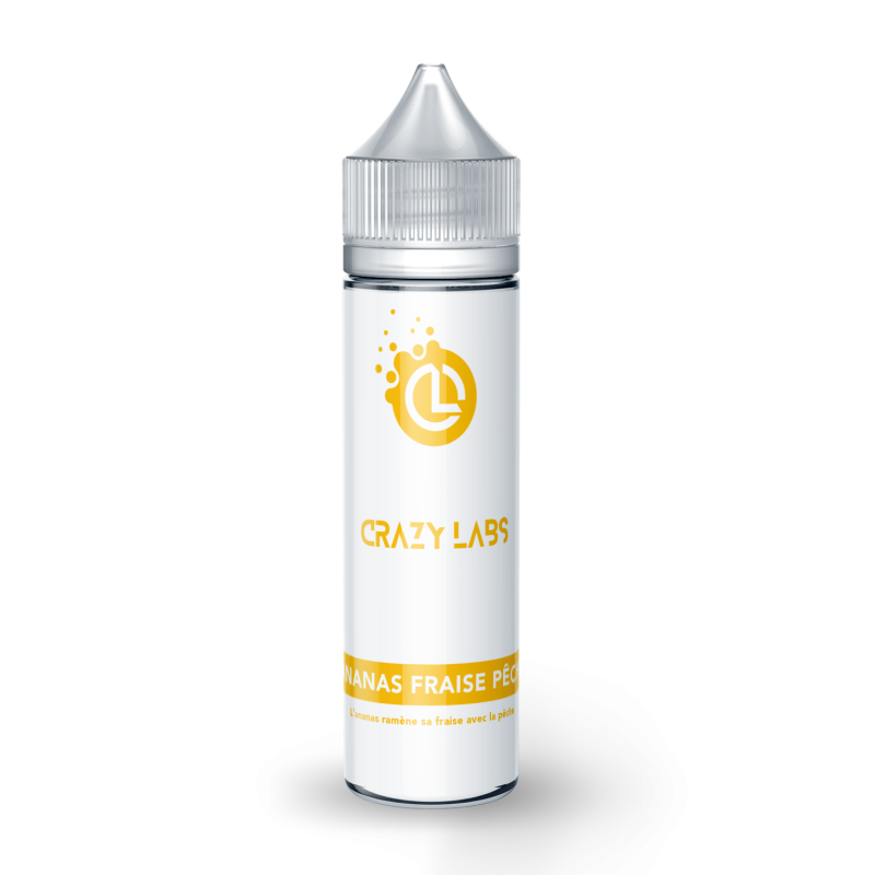 CRAZY LABS Ananas Fraise Pêche 50ml