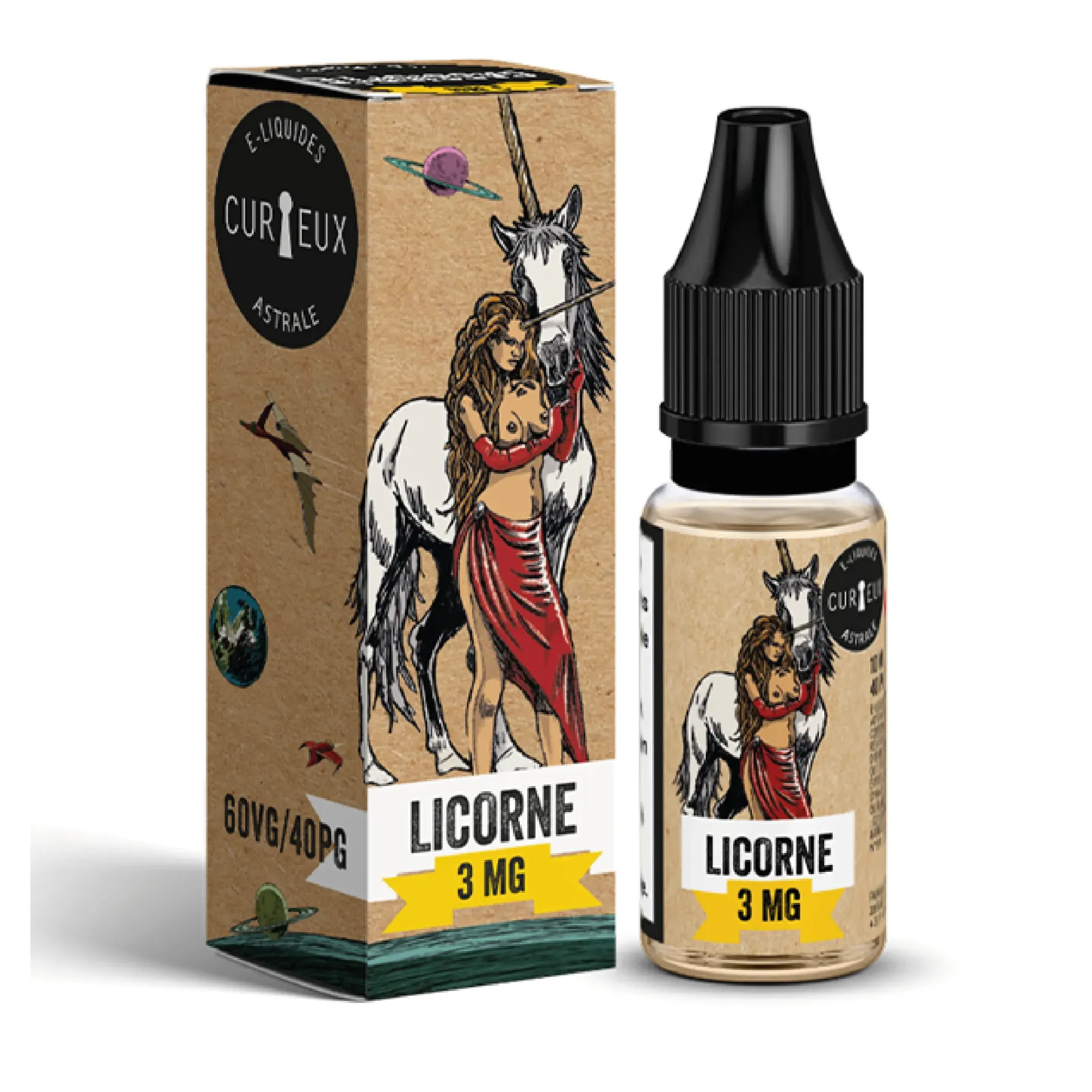 CURIEUX Licorne 10ml (3mg)