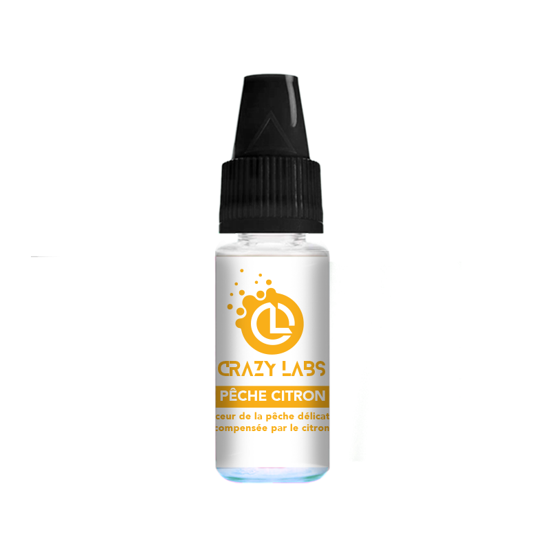 CRAZY LABS sel Pêche Citron 10ml (10mg sels)