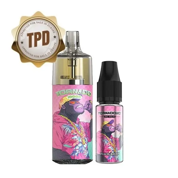 TORNADO Puff 10K Peach Berry (10mg sels)