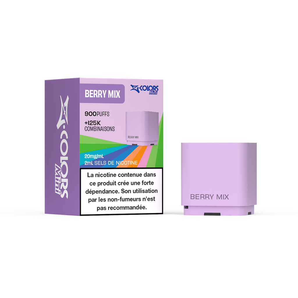 [zcolors berry mix 20 full vap] Z LAB Cartouches Z Colors Mini Berry Mix 2ml (20mg sels)