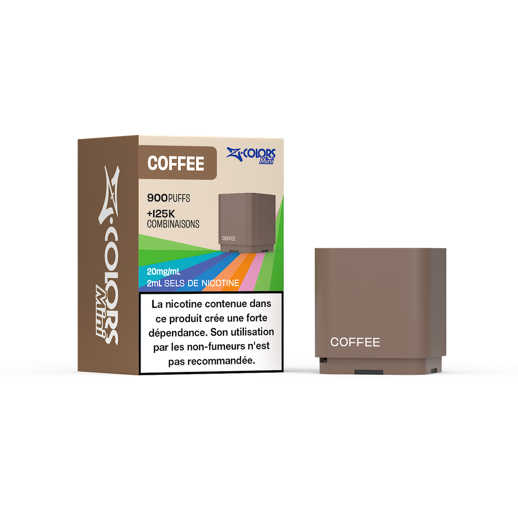 [zcolors coffee 20 full vap] Z LAB Cartouches Z Colors Mini Coffee 2ml (20mg sels)
