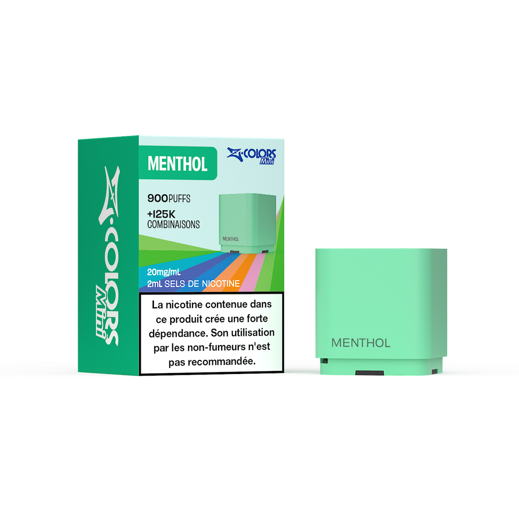 [zcolors menthol 20 full vap] Z LAB Cartouches Z Colors Mini Menthol 2ml (20mg sels)