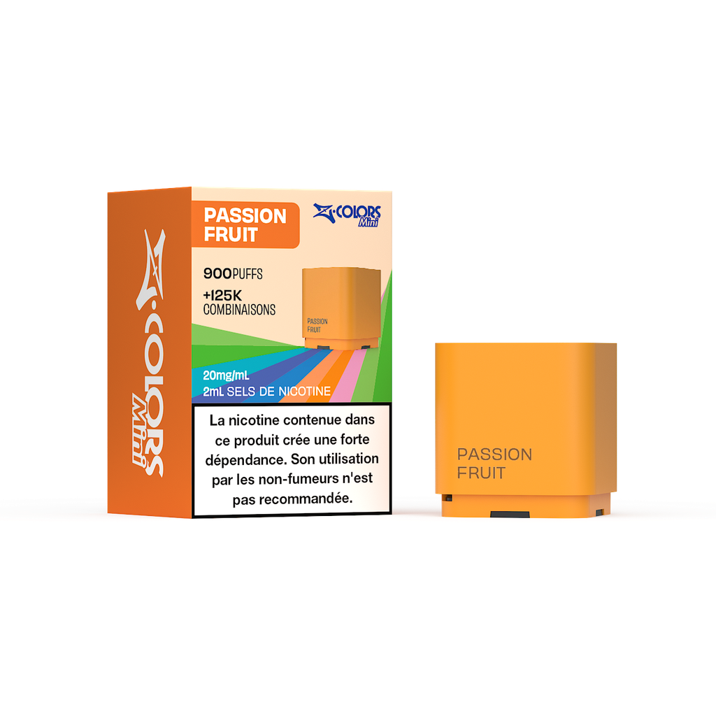 [zcolors passion 20 full vap] Z LAB Cartouches Z Colors Mini Passion Fruit 2ml (20mg sels)